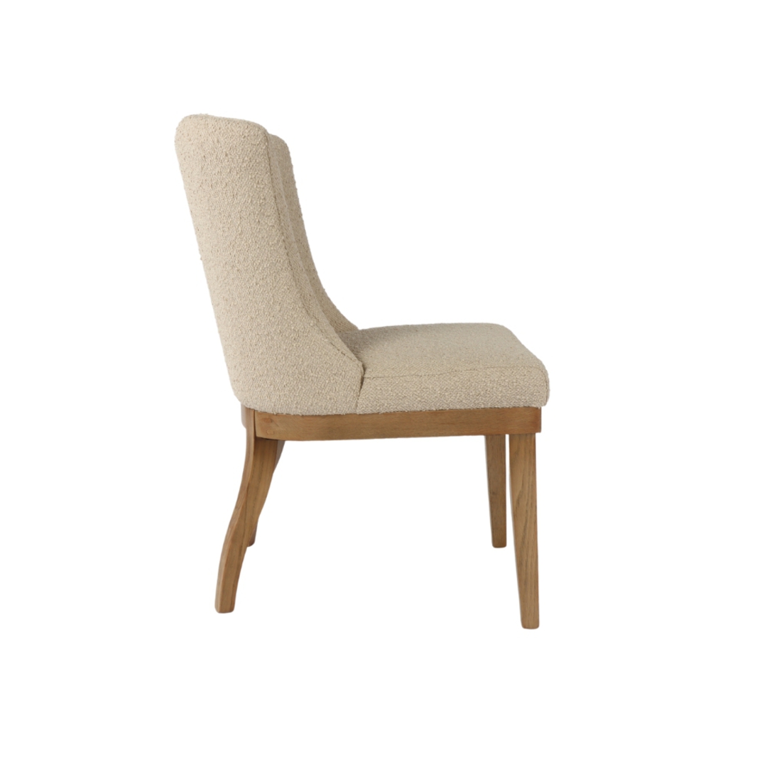 Charlie Fabric Dining Chair No Buttons image 2